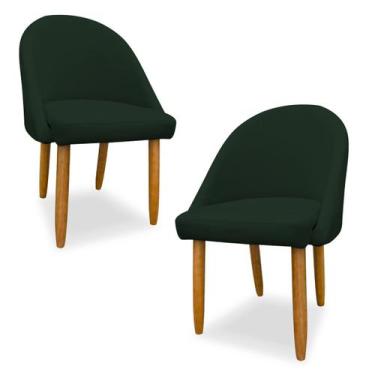 Imagem de Kit 2 Cadeiras Poltrona Lua Decorativas  Design Moderno para Jantar e 