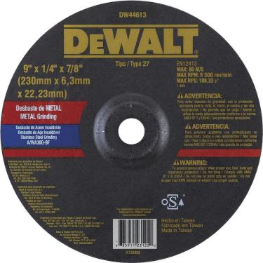 Imagem de Disco De Desbaste, 230 Mm X 6,3 Mm X 22,23 Mm, Para Inox Dw44613, Dewalt