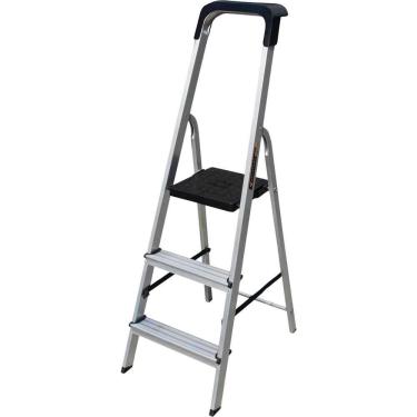 Imagem de Escada Em Alumínio 3 Degraus, 150 Kg, Esc0023 Botafogo