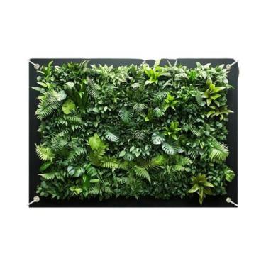 Imagem de Jardim Vertical, Parede Verde Com Plantas, Fundo De Tecido De Poliéste