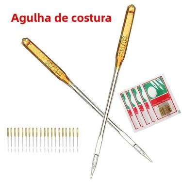 Imagem de 20 Agulhas Duráveis Para Máquina De Costura Doméstica Brother Singer J