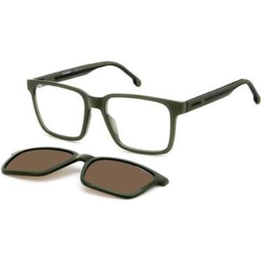 Imagem de Óculos de Sol Carrera Clip On 8069CS TBO 53SP Verde - Verde - Masculino - Único-Masculino