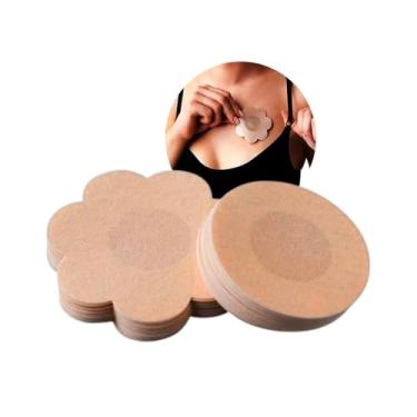 Imagem de Kit 50 Protetores de Mamilo Adesivos Femininos - Invisível, Confortável, Respirável, Descartável, Antialérgico, Ideal para Roupas Transparentes, protetor adesivos - UpShop
