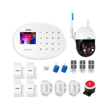 Imagem de Kit De Sistema De Alarme Inteligente WIFI GSM Com Sensor De Porta, Det