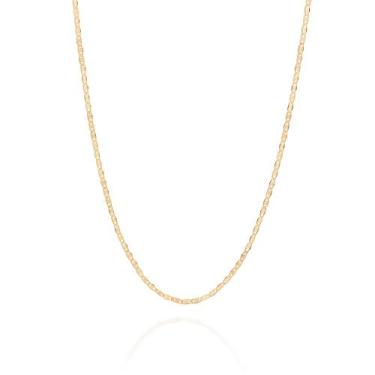 Imagem de Cordão Elos Piastrine Banho a Ouro Rommanel 532648 Cor:Dourado, Dourad