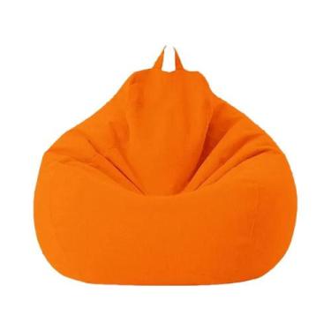 Imagem de Capa Grande De Algodão E Linho Para Puff/Sofá De Canto Sem Enchimento 