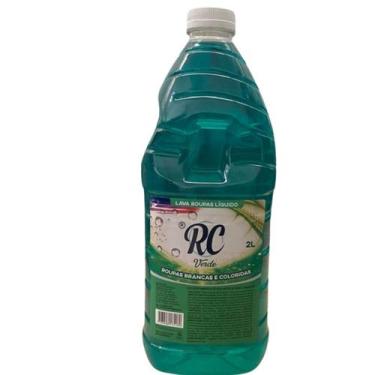 Imagem de Lava Roupas Sabão Líquido Verde RC Galão 2L - RC Produtos De Limpeza