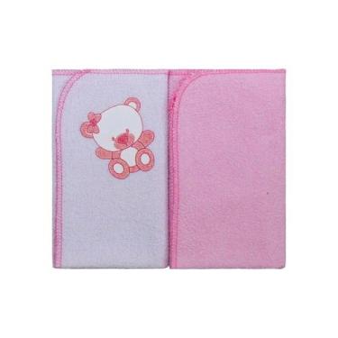 Imagem de Toalha de Boca de Felpa Com Puff e Acabamento em Overlock 29cm x 35cm 