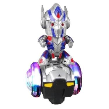 Imagem de Robo Dançarino Brinquedo Musical Emite Luzes 3d Gira Dança - Barcelona