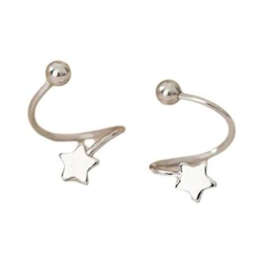 Imagem de Brincos De Prata 925 Com Cristal Estrela Brilhante, Tendência De Verão