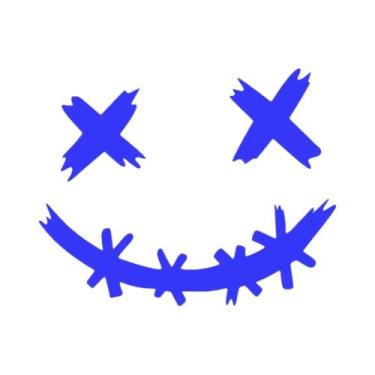 Imagem de Adesivo Refletivo À Prova d'Água Com Rosto De Demônio Sorridente Para 