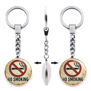 Imagem de Chaveiro, sinal de não fumar, pingente Time Stone