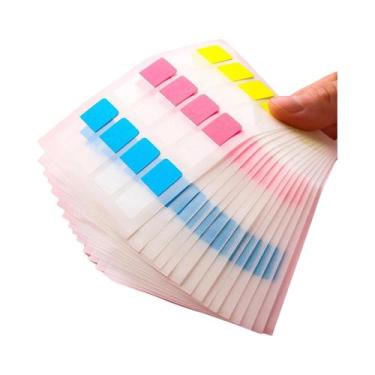 Imagem de Etiquetas Adesivas De Cores Claras 420pcs 3 Tamanhos 6 Cores Escrevíve