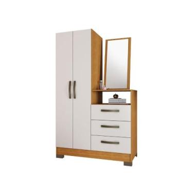 Imagem de Cômoda NT5165 - 3 Gavetas 2 Portas com Espelho em MDP - Notável - Nota