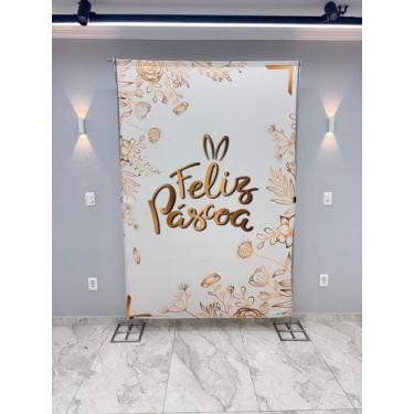 Imagem de Painel Festa Retangular Para Casado 1,5x2,2m Pascoa 2 - Fantasia Bras