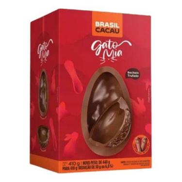 Imagem de Ovo De Páscoa Recheado De Gato Mia 410g - Brasil Cacau