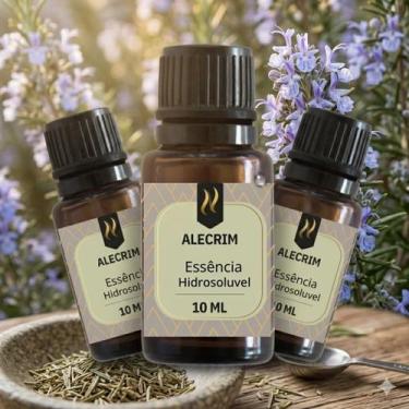 Imagem de Kit 3x Essências Aromatizantes Nattuaromas hidrossolúvel Aroma:ALECRIM