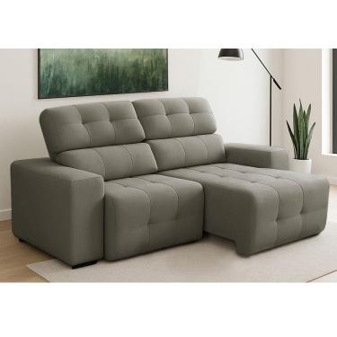 Imagem de Sofa 3 Lugares Retratil Reclinavel 210cm Veludo Atualle Ferguile