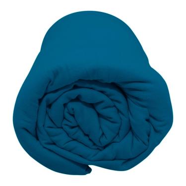 Imagem de Lençol Portallar Solteiro Com Elástico Malha 100% Algodão Premiun Classic Azul