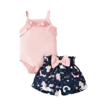 Imagem de Conjunto de Roupas de Bebê em Algodão - Verão (0-2 anos) - Casual com 