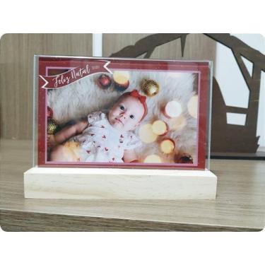 Imagem de Kit 10 Displays 10x15 de mesa em pinus e acrílico horizontal - Ideal p