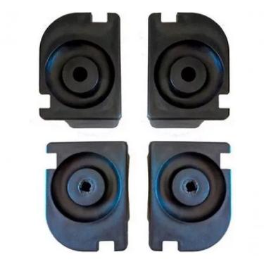 Imagem de Sapatas para Carrinho de Lavanderia 370L para Caixa 370L em Polipropileno com Látex Antidanos Higipack