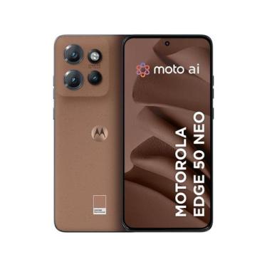Imagem de Smartphone Motorola Edge 50 Neo 256GB Mocha Mousse 5G 8GB RAM 6,4" Câm