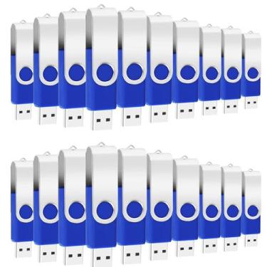 Imagem de Unidades flash EASTBULL 256 MB USB 2.0, pacote 100, azul
