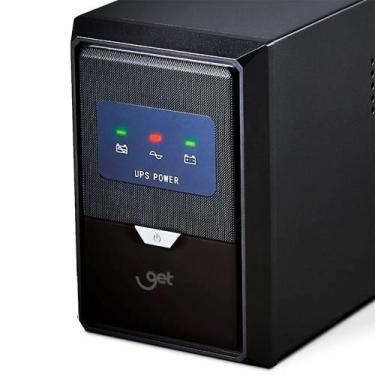 Imagem de Nobreak UPS Get 800VA AUT/115V 6 tomadas Bivolt Cor:Preto, Preto