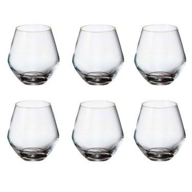 Imagem de Jogo de 6 Copos em Cristal para Whisky 500ml - Prime Home Decor