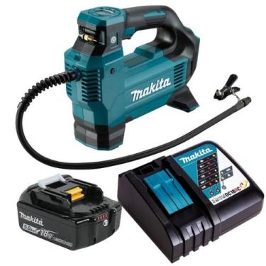 Imagem de Compressor De Ar A Bateria 18v 5ah Dmp181z Makita C/ Carregador Rapido