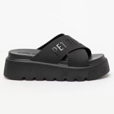 Imagem de Tamanco Feminino Smash Up Preto Petite Jolie PJ7588, 37