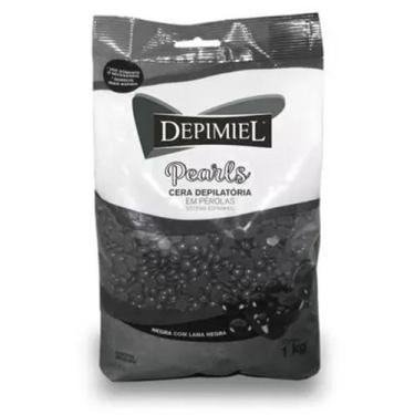 Imagem de Cera depimiel negra em pérolas 1kg..