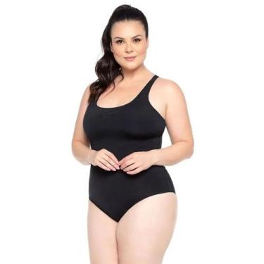 Imagem de Maiô Natação Trinys Helanca A-183 Costas Nadador Plus Size Feminino, 4