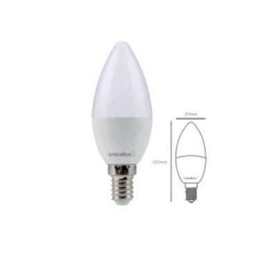 Imagem de Lâmpada vela led leitosa c35 - 2.400k - 4w - e14 - bivolt - CRISTALLUX