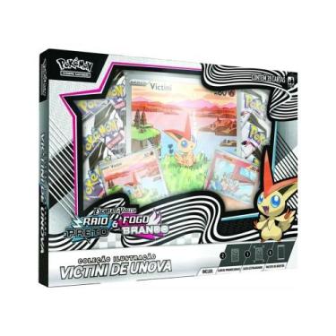 Imagem de Box Pokémon EV10.5 Fogo Branco E Raio Preto Victini 39 Cartas Copag, R