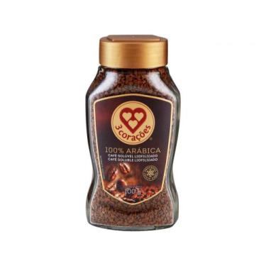 Imagem de Café Solúvel Liofilizado 100% Arábica 3 Corações - Tradicional Pote 10