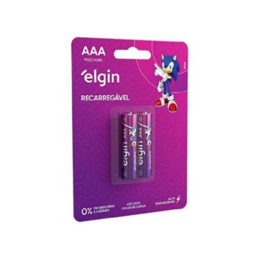 Imagem de Pilha Recarregável Aaa 1000mah Com 2 Unidades - Elgin