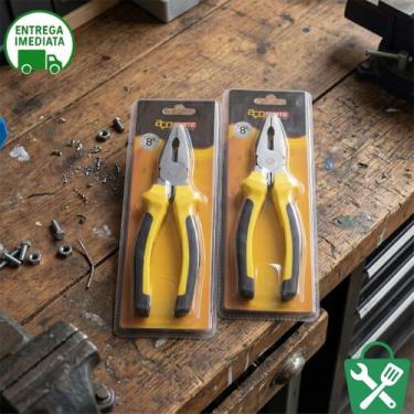 Imagem de Kit 2 Alicates Universais 8 Polegadas Aço Forte - Combo Profissional R