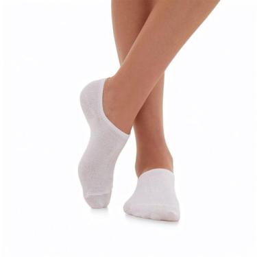 Imagem de Kit Meia Lupo Sport Invisível 3 Pares - Branco Cor:BrancoGênero:Unisse