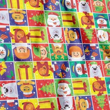 Imagem de TNT Estampado 1,40M 40G Natal Colorido - Supper