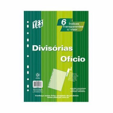 Imagem de Divisória cristal ofício - 6 projeções com visor - 6INTB-CR - Yes