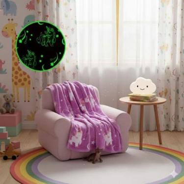 Imagem de Cobertor manta infantil brilha no escuro 2x1,50 varias estampas - sulm