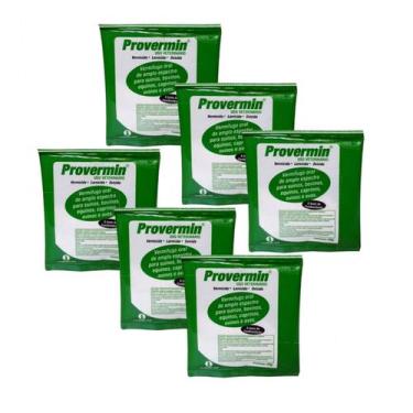 Imagem de Kit 6x Provermin 20 gr Indubras - Vermífugo para Suínos e Aves