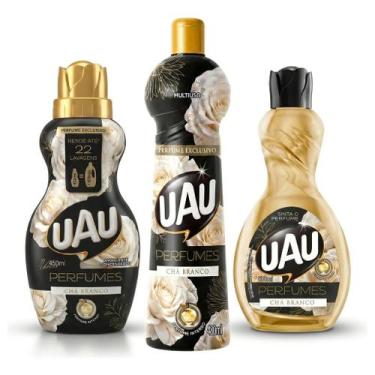 Imagem de Kit Uau Cha Branco Amaciante Multiuso Limpador Perfumado
