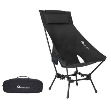 Imagem de Silla de Camping MOON LENCE Portátil para Adultos con Respaldo Alto