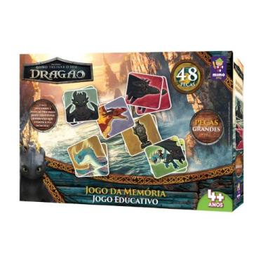 Imagem de Jogo da Memória Como Treinar o seu Dragão 48 Peças Mimo Toys - 3012