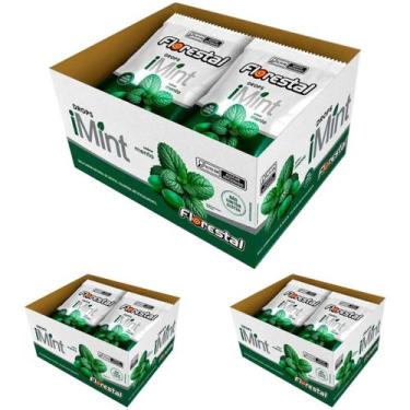 Imagem de KIT 3 Bala Drops iMint Sabor Menta Mini 12x28g Florestal