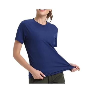 Imagem de Camiseta Esportiva Feminina Ultraleve De Secagem Rápida E Respirável P