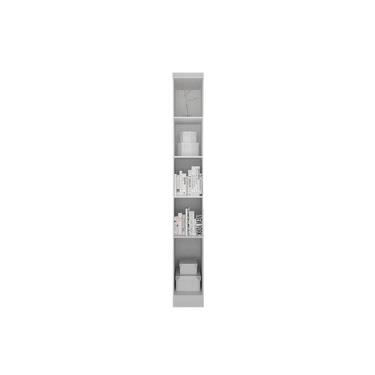 Imagem de Modulado de Quarto Armário Cantoneira Rizon/Linea c/ 4 Prateleiras Nev